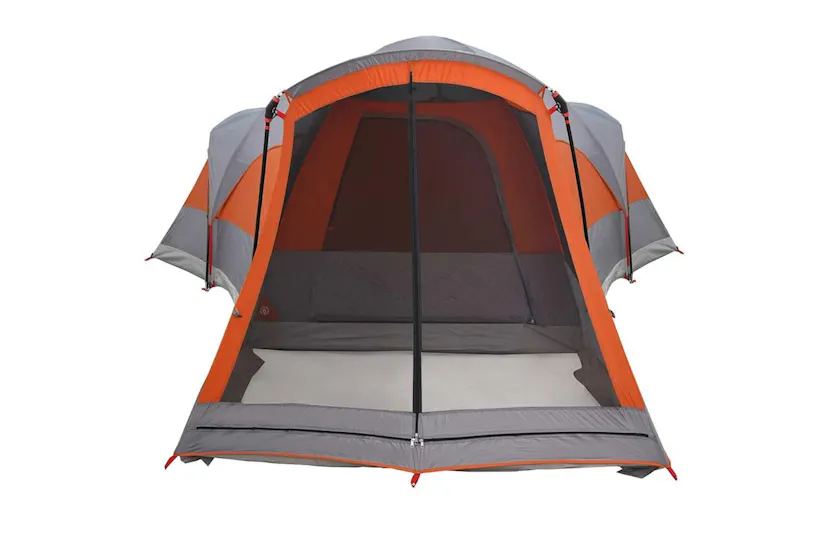 Vidaxl Family Tent Tunnel 8-person Grey And Orange Waterproof Vidaxl Family Tent Tunnel 8-person Grey And Orange Waterproof