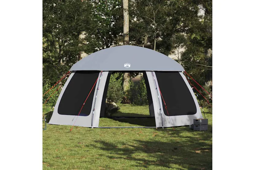 Vidaxl Pool Tent With Removable Fly & Mesh Walls Grey 510x510 Cm Vidaxl Pool Tent With Removable Fly & Mesh Walls Grey 510x510 Cm