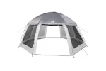 Vidaxl Pool Tent With Removable Fly & Mesh Walls Grey 510x510 Cm Vidaxl Pool Tent With Removable Fly & Mesh Walls Grey 510x510 Cm