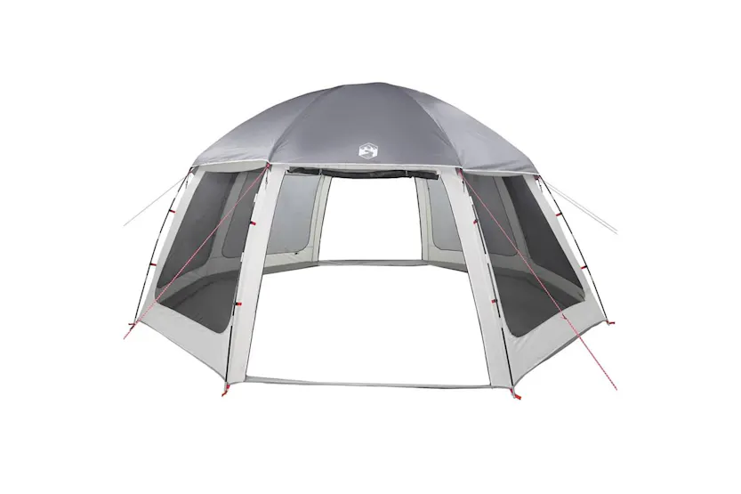 Vidaxl Pool Tent With Removable Fly & Mesh Walls Grey 510x510 Cm Vidaxl Pool Tent With Removable Fly & Mesh Walls Grey 510x510 Cm