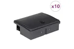 Vidaxl Mouse Traps 10 Pcs Black 13x10x4 Cm Vidaxl Mouse Traps 10 Pcs Black 13x10x4 Cm
