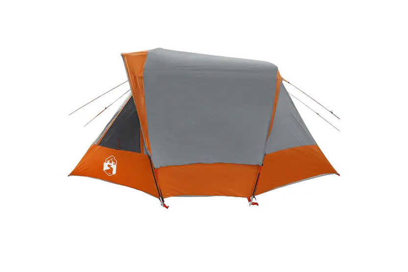 Vidaxl Family Tent Cabin 6-person Grey And Orange Waterproof Vidaxl Family Tent Cabin 6-person Grey And Orange Waterproof