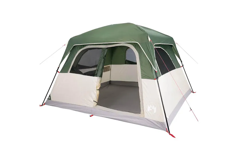 Vidaxl Family Tent Cabin 6-person Green Waterproof Vidaxl Family Tent Cabin 6-person Green Waterproof
