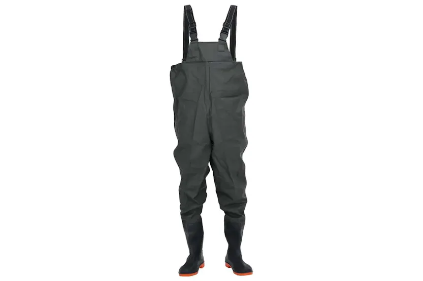 Vidaxl Chest Waders With Boots Dark Green Size 42 Vidaxl Chest Waders With Boots Dark Green Size 42
