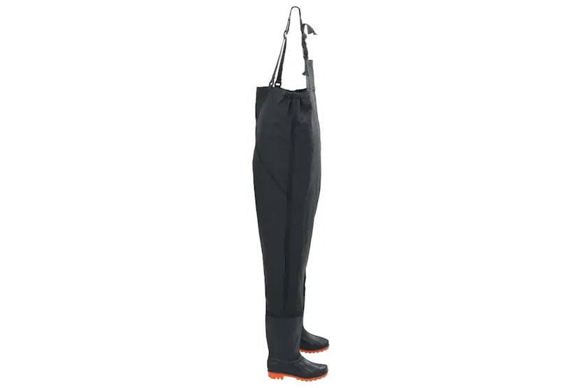 Vidaxl Chest Waders With Boots Black Size 38 Vidaxl Chest Waders With Boots Black Size 38