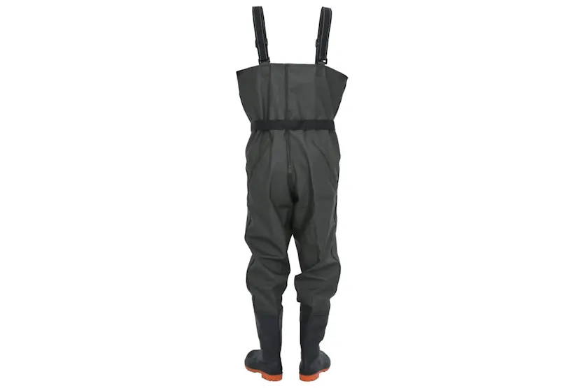 Vidaxl Chest Waders With Boots And Belt Dark Green Size 43 Vidaxl Chest Waders With Boots And Belt Dark Green Size 43