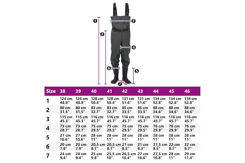 Vidaxl Chest Waders With Boots And Belt Dark Green Size 43 Vidaxl Chest Waders With Boots And Belt Dark Green Size 43