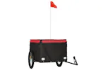 Vidaxl Bike Trailer Black And Red 45 Kg Iron Vidaxl Bike Trailer Black And Red 45 Kg Iron