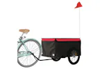 Vidaxl Bike Trailer Black And Red 45 Kg Iron Vidaxl Bike Trailer Black And Red 45 Kg Iron
