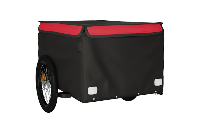 Vidaxl Bike Trailer Black And Red 45 Kg Iron Vidaxl Bike Trailer Black And Red 45 Kg Iron