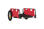 Vidaxl Bike Trailer Red Oxford Fabric And Iron Vidaxl Bike Trailer Red Oxford Fabric And Iron