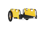 Vidaxl Bike Trailer Yellow Oxford Fabric And Iron Vidaxl Bike Trailer Yellow Oxford Fabric And Iron
