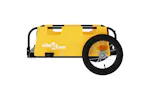 Vidaxl Bike Trailer Yellow Oxford Fabric And Iron Vidaxl Bike Trailer Yellow Oxford Fabric And Iron