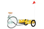 Vidaxl Bike Trailer Yellow Oxford Fabric And Iron Vidaxl Bike Trailer Yellow Oxford Fabric And Iron