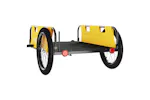Vidaxl Bike Trailer Yellow Oxford Fabric And Iron Vidaxl Bike Trailer Yellow Oxford Fabric And Iron