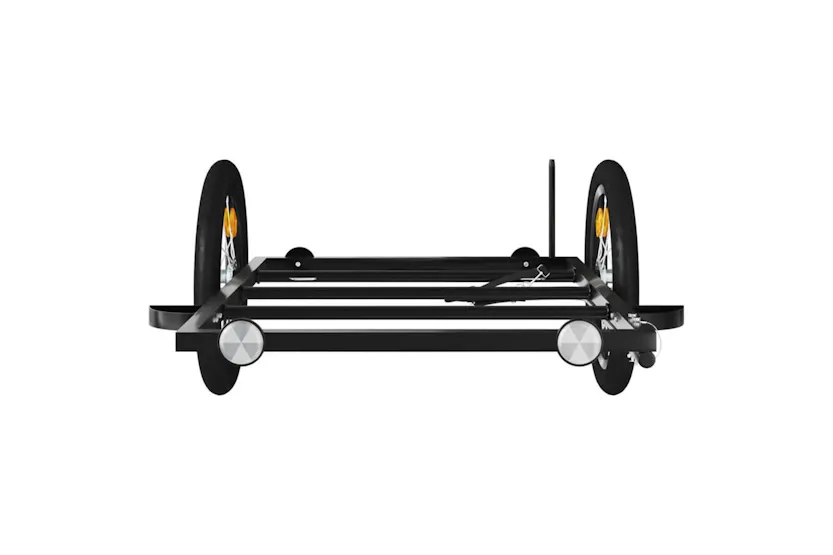 Vidaxl Bike Trailer Black 126x63x34 Cm Iron Vidaxl Bike Trailer Black 126x63x34 Cm Iron