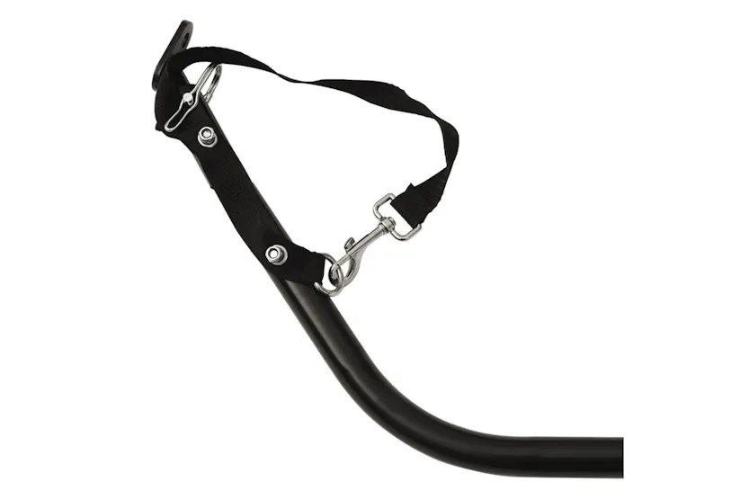 Vidaxl Bike Trailer Black 126x63x34 Cm Iron Vidaxl Bike Trailer Black 126x63x34 Cm Iron