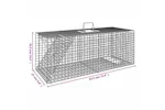 Vidaxl Animal Trap 64.5x25x26.5 Cm Galvanised Iron Vidaxl Animal Trap 64.5x25x26.5 Cm Galvanised Iron