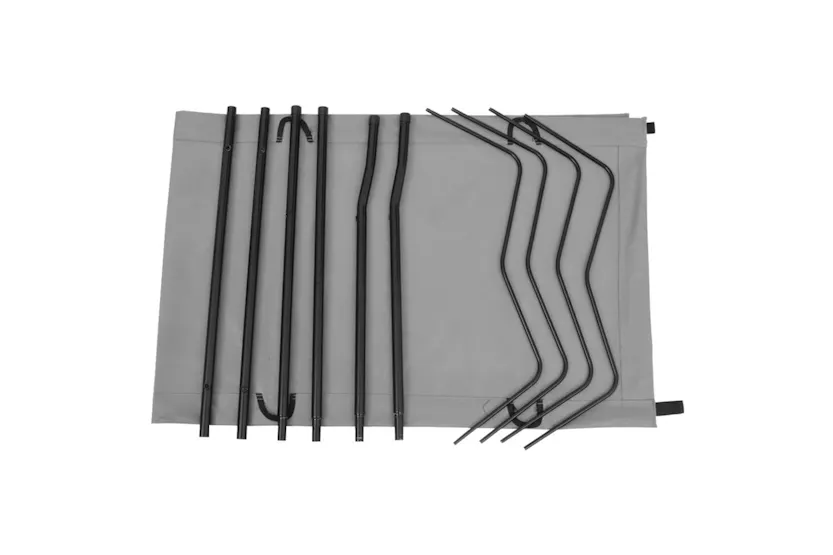 Vidaxl Camping Beds 2 Pcs 180x60x19 Cm Oxford Fabric And Steel Grey Vidaxl Camping Beds 2 Pcs 180x60x19 Cm Oxford Fabric And Steel Grey