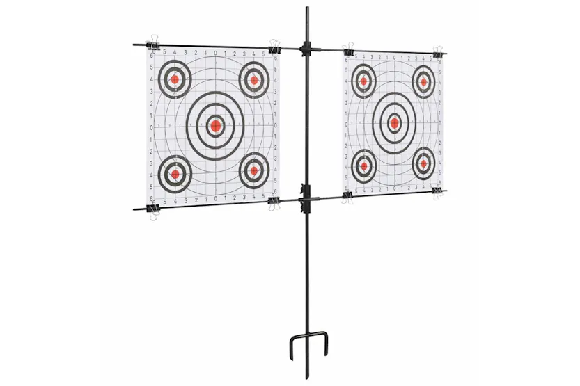 Vidaxl Target Paper Stand With Shooting Papers 78x76 Cm Steel Vidaxl Target Paper Stand With Shooting Papers 78x76 Cm Steel