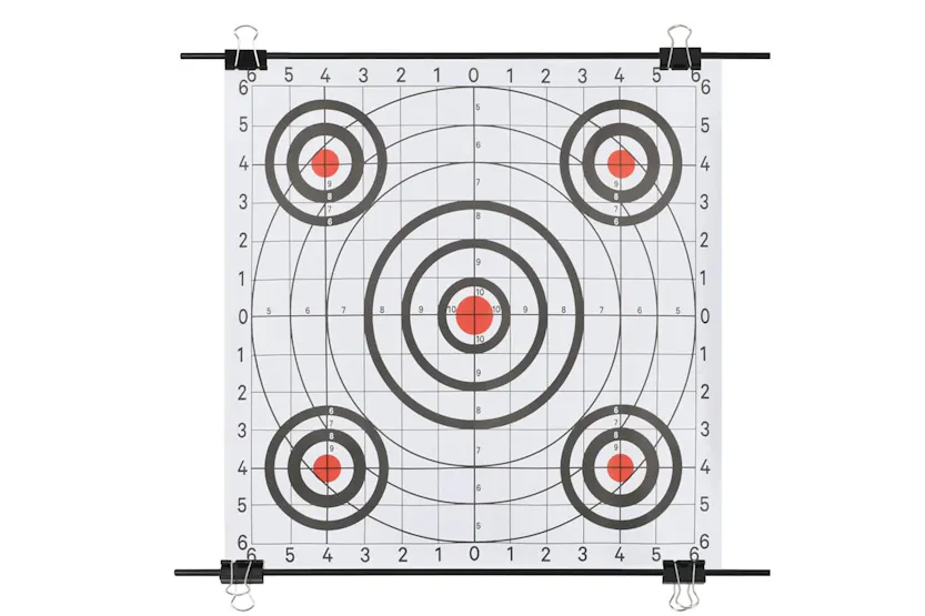 Vidaxl Target Paper Stand With Shooting Papers 78x76 Cm Steel Vidaxl Target Paper Stand With Shooting Papers 78x76 Cm Steel