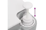 Vidaxl Portable Camping Toilet Grey And White 10+10 L Hdpe Vidaxl Portable Camping Toilet Grey And White 10+10 L Hdpe