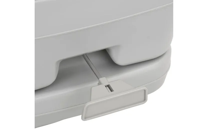 Vidaxl Portable Camping Toilet Grey And White 10+10 L Hdpe Vidaxl Portable Camping Toilet Grey And White 10+10 L Hdpe
