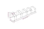 Vidaxl Bike Rack For 5 Bikes Galvanised Steel Vidaxl Bike Rack For 5 Bikes Galvanised Steel