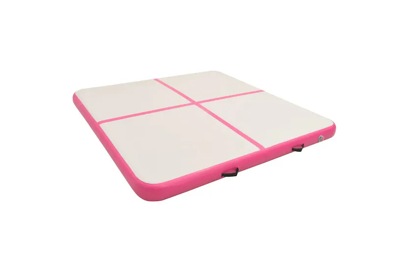 Vidaxl Inflatable Gymnastics Mat With Pump 200x200x20 Cm Pvc Pink Vidaxl Inflatable Gymnastics Mat With Pump 200x200x20 Cm Pvc Pink