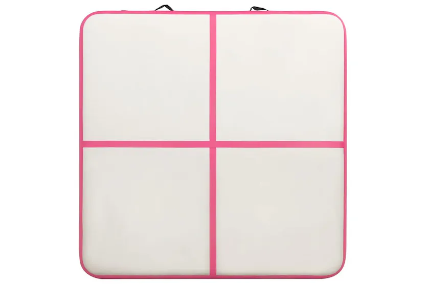 Vidaxl Inflatable Gymnastics Mat With Pump 200x200x20 Cm Pvc Pink Vidaxl Inflatable Gymnastics Mat With Pump 200x200x20 Cm Pvc Pink