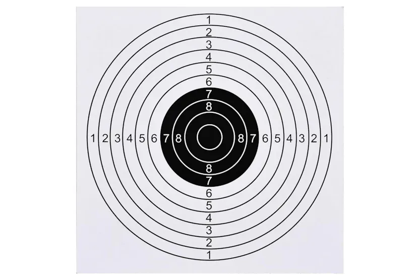 Vidaxl 100 Pcs Shooting Paper Targets 15x15 Cm Vidaxl 100 Pcs Shooting Paper Targets 15x15 Cm