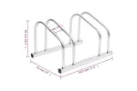 Vidaxl Bike Rack For 2 Bikes Galvanised Steel Vidaxl Bike Rack For 2 Bikes Galvanised Steel