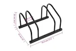 Vidaxl Bike Rack For 2 Bikes Black Steel Vidaxl Bike Rack For 2 Bikes Black Steel