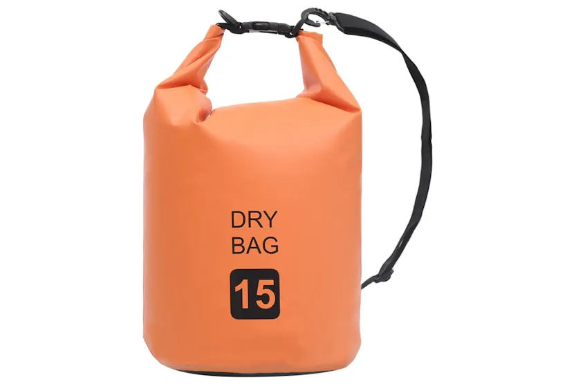 Vidaxl Dry Bag Orange 15 L Pvc Vidaxl Dry Bag Orange 15 L Pvc