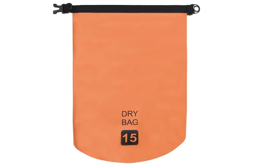 Vidaxl Dry Bag Orange 15 L Pvc Vidaxl Dry Bag Orange 15 L Pvc