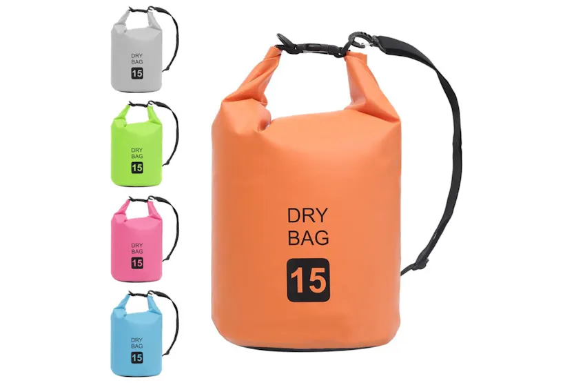 Vidaxl Dry Bag Orange 15 L Pvc Vidaxl Dry Bag Orange 15 L Pvc