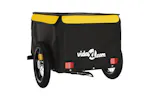Vidaxl Bike Trailer Black And Yellow 30 Kg Iron Vidaxl Bike Trailer Black And Yellow 30 Kg Iron