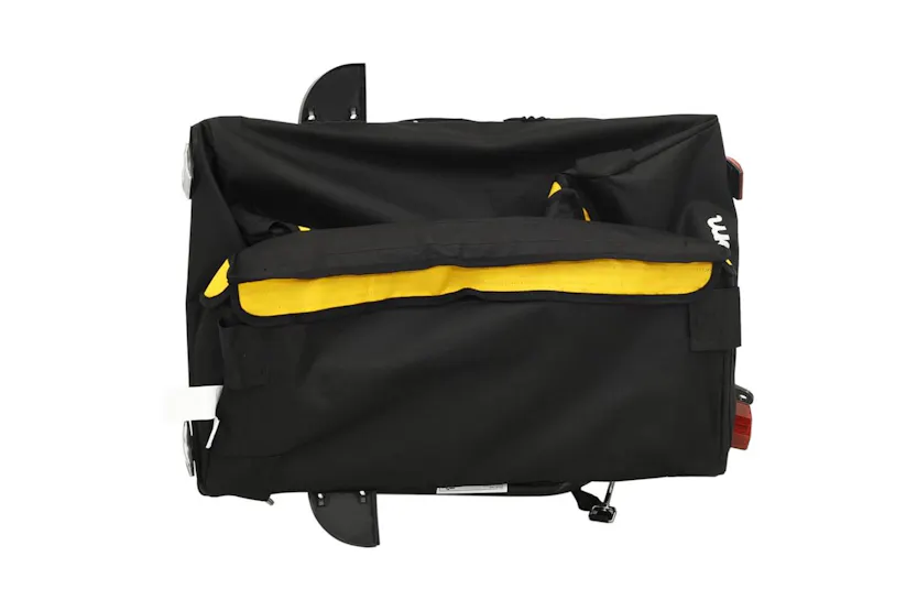 Vidaxl Bike Trailer Black And Yellow 30 Kg Iron Vidaxl Bike Trailer Black And Yellow 30 Kg Iron