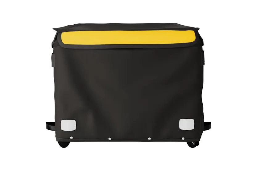 Vidaxl Bike Trailer Black And Yellow 45 Kg Iron Vidaxl Bike Trailer Black And Yellow 45 Kg Iron