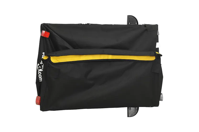 Vidaxl Bike Trailer Black And Yellow 45 Kg Iron Vidaxl Bike Trailer Black And Yellow 45 Kg Iron