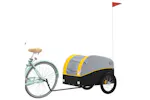 Vidaxl Bike Trailer Black And Yellow 45 Kg Iron Vidaxl Bike Trailer Black And Yellow 45 Kg Iron