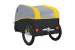 Vidaxl Bike Trailer Black And Yellow 45 Kg Iron Vidaxl Bike Trailer Black And Yellow 45 Kg Iron