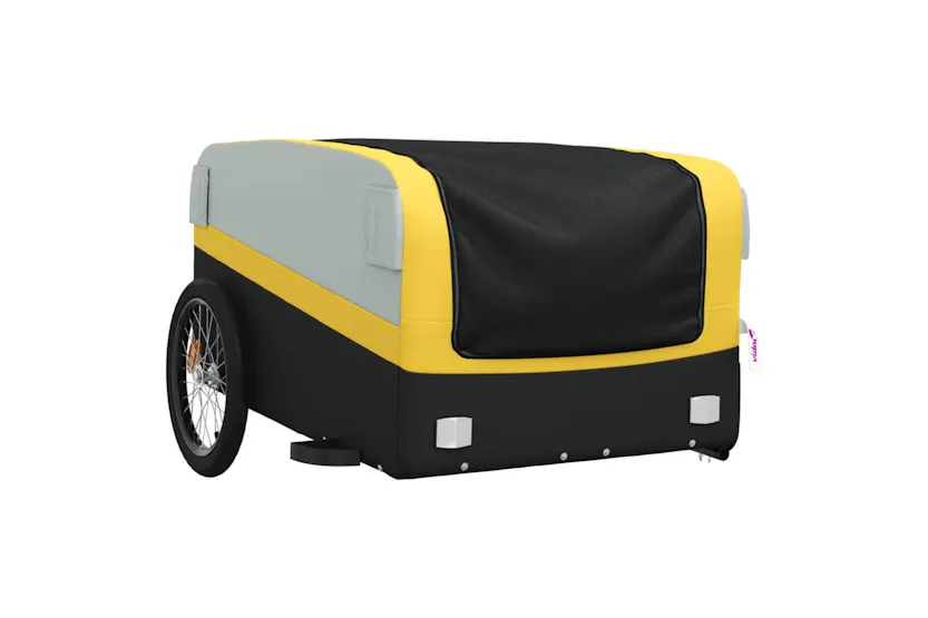 Vidaxl Bike Trailer Black And Yellow 45 Kg Iron Vidaxl Bike Trailer Black And Yellow 45 Kg Iron