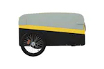 Vidaxl Bike Trailer Black And Yellow 45 Kg Iron Vidaxl Bike Trailer Black And Yellow 45 Kg Iron