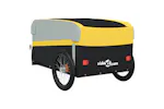 Vidaxl Bike Trailer Black And Yellow 45 Kg Iron Vidaxl Bike Trailer Black And Yellow 45 Kg Iron