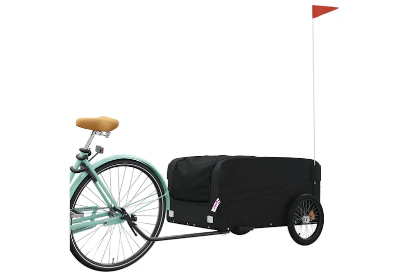 Vidaxl Bike Trailer Black 45 Kg Iron Vidaxl Bike Trailer Black 45 Kg Iron