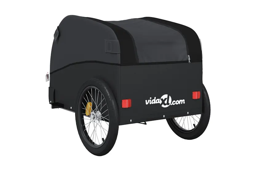 Vidaxl Bike Trailer Black 45 Kg Iron Vidaxl Bike Trailer Black 45 Kg Iron
