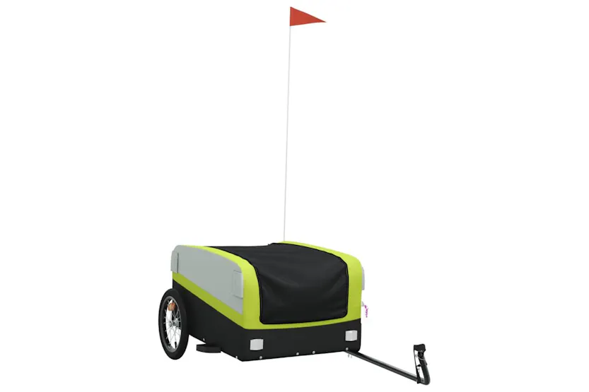 Vidaxl Bike Trailer Black And Green 45 Kg Iron Vidaxl Bike Trailer Black And Green 45 Kg Iron