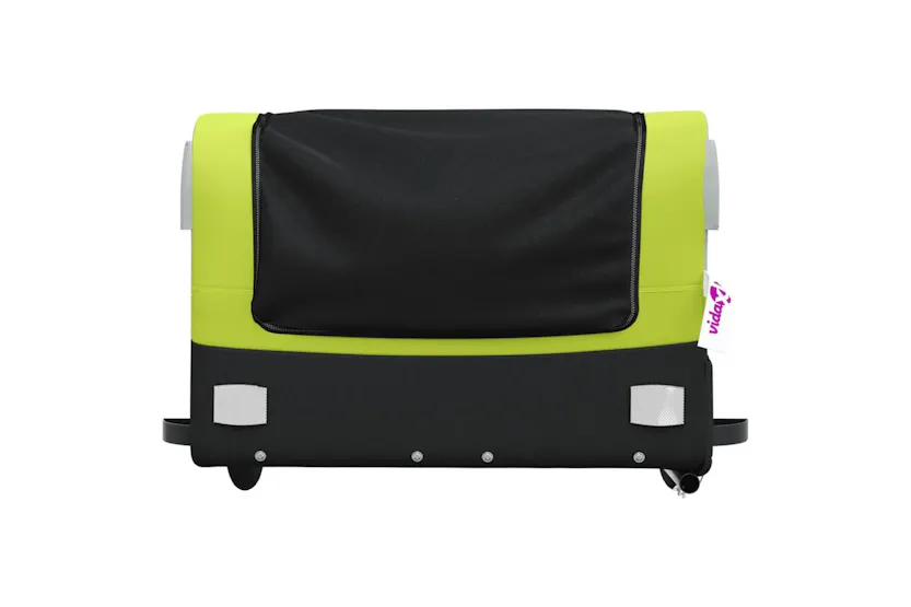 Vidaxl Bike Trailer Black And Green 45 Kg Iron Vidaxl Bike Trailer Black And Green 45 Kg Iron