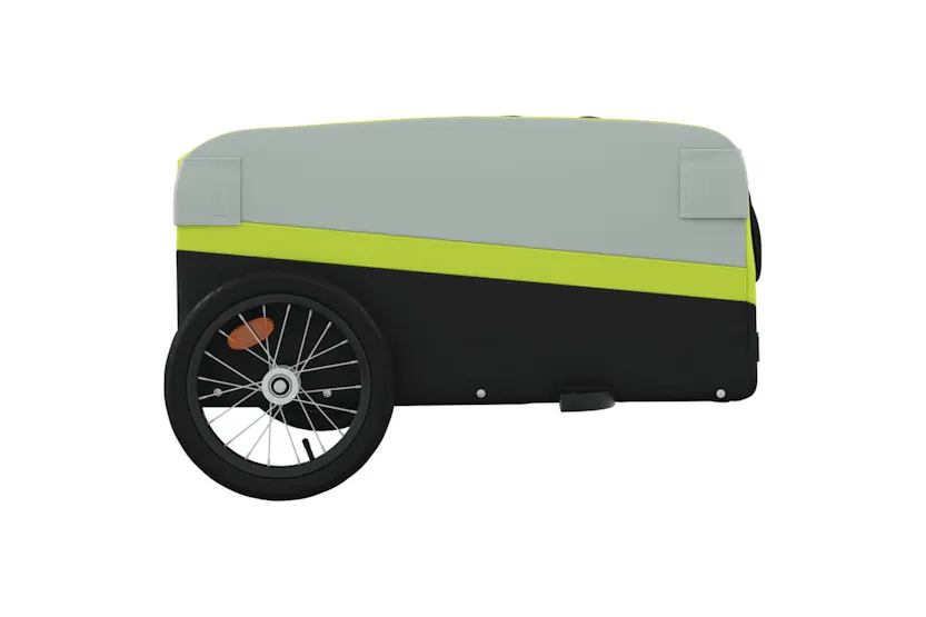 Vidaxl Bike Trailer Black And Green 45 Kg Iron Vidaxl Bike Trailer Black And Green 45 Kg Iron